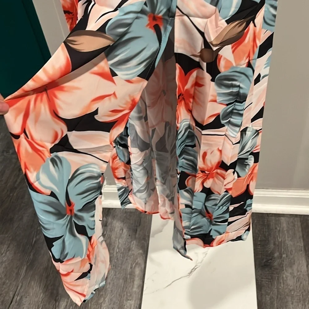 NWT Tropical Floral Maxi Midi Dress - small